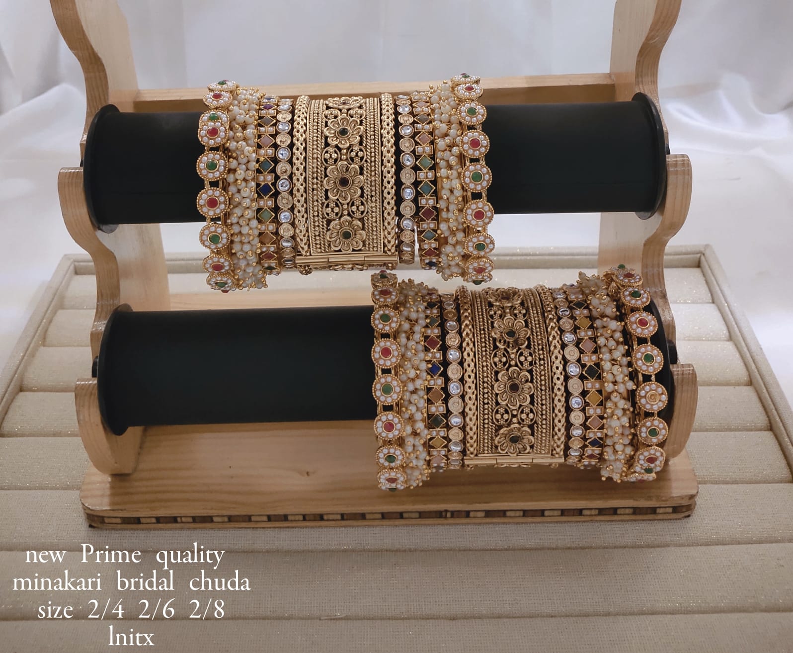 Gold Plated Copper Bangle Set