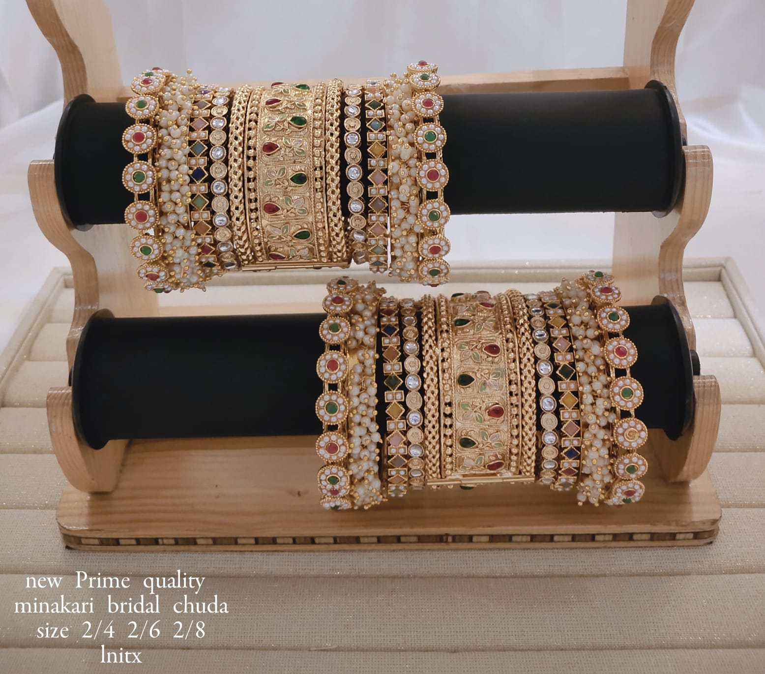 Gold Plated Copper Bangle Set