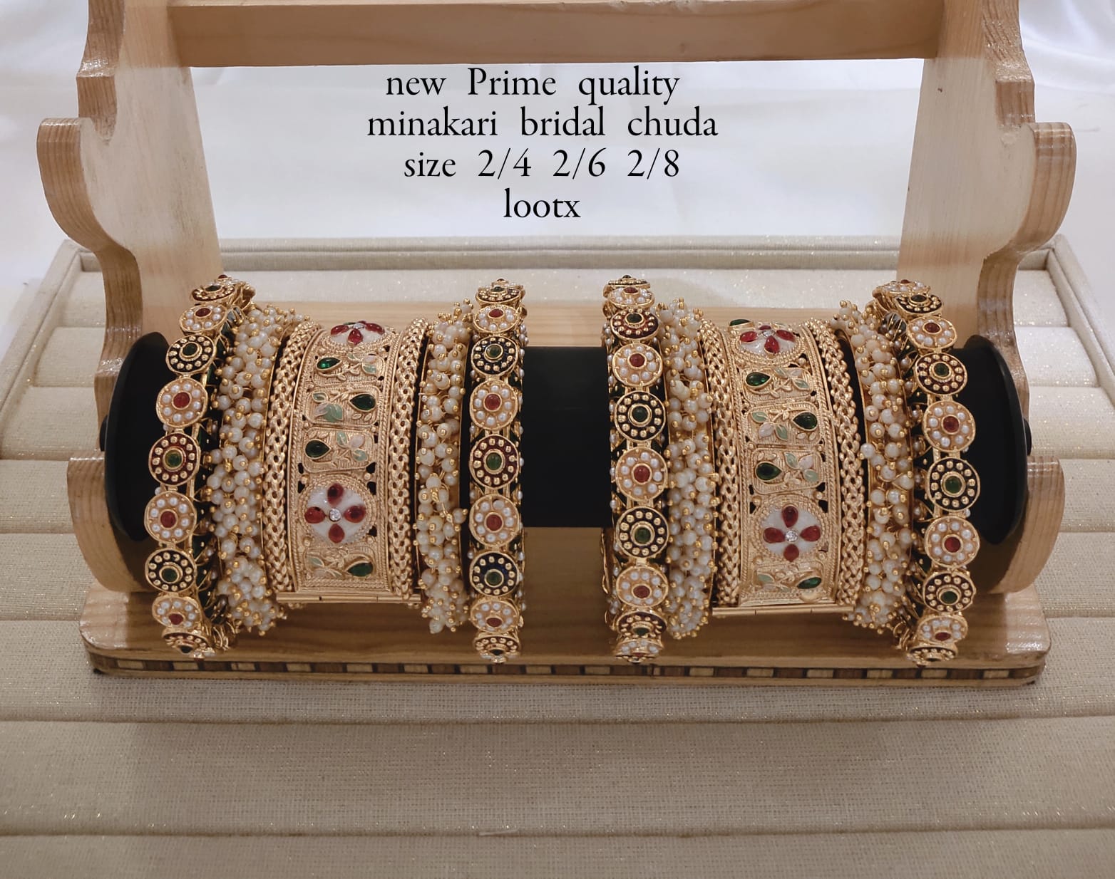 Gold Plated Copper Bangle Set