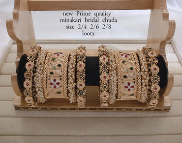 Gold Plated Copper Bangle Set
