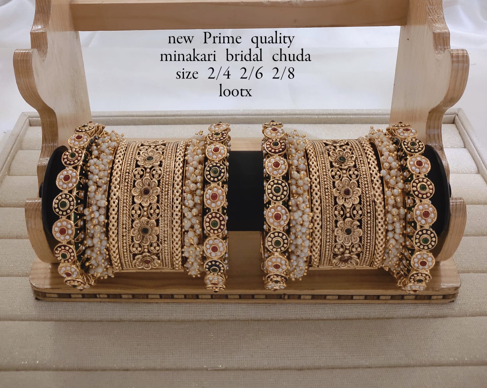 Gold Plated Copper Bangle Set