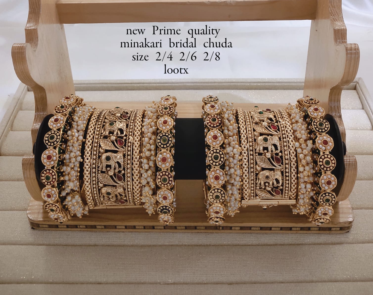 Gold Plated Copper Bangle Set