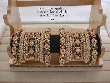 Gold Plated Copper Bangle Set