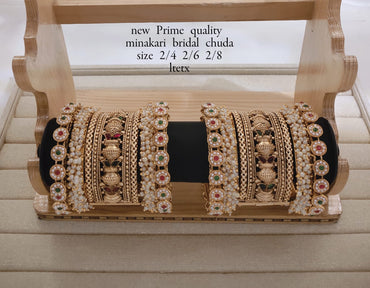 Gold Plated Copper Bangle Set