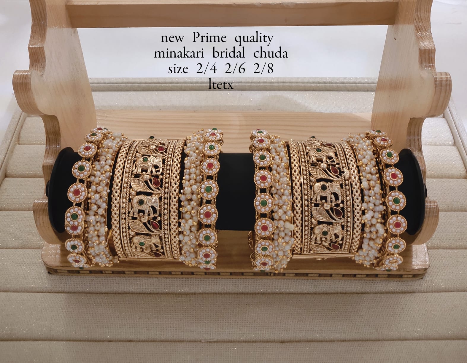 Gold Plated Copper Bangle Set
