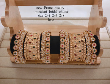 Gold Plated Copper Bangle Set