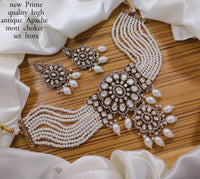 Antique Gold Plated Choker Necklace Set