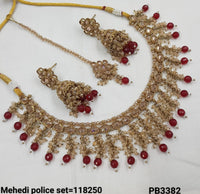 Antique Gold Plated Choker Necklace Set