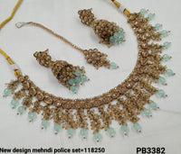 Antique Gold Plated Choker Necklace Set