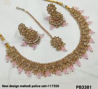 Antique Gold Plated Choker Necklace Set