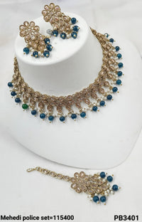 Antique Gold Plated Choker Necklace Set