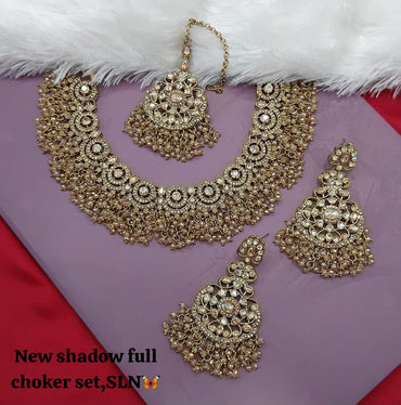 Antique Gold Plated Jewellery Set