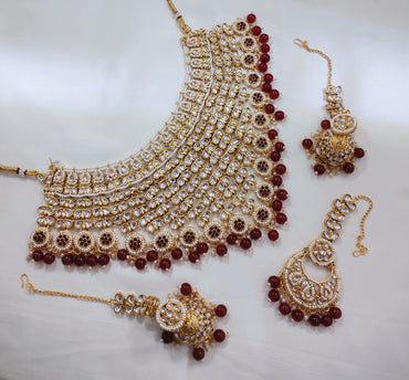 Gold Plated Jewellery Set For Woman