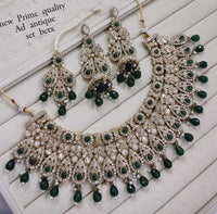 Antique Gold Plated Choker Necklace Set