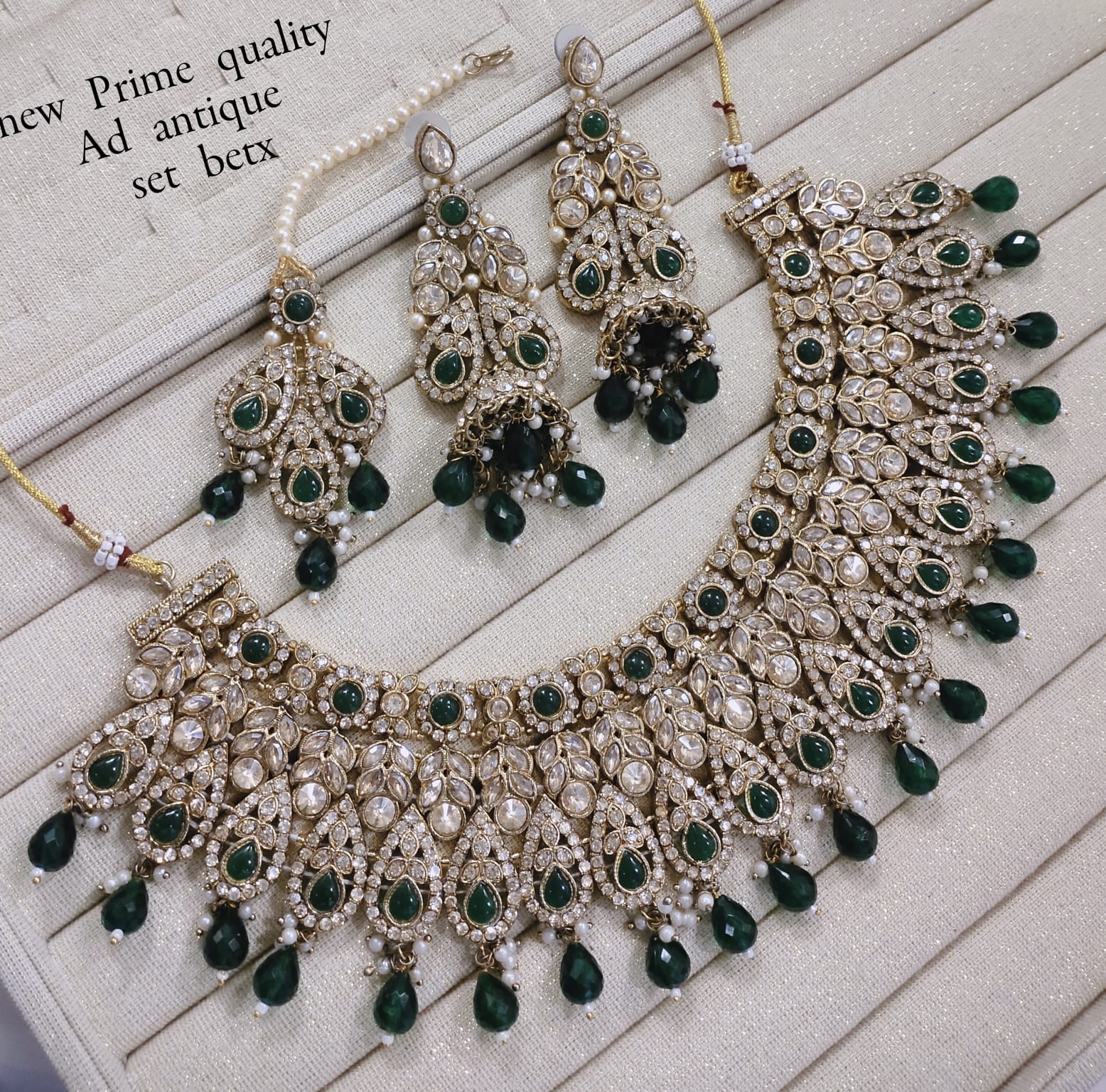 Antique Gold Plated Choker Necklace Set