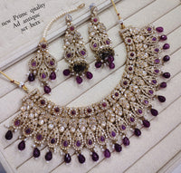 Antique Gold Plated Choker Necklace Set