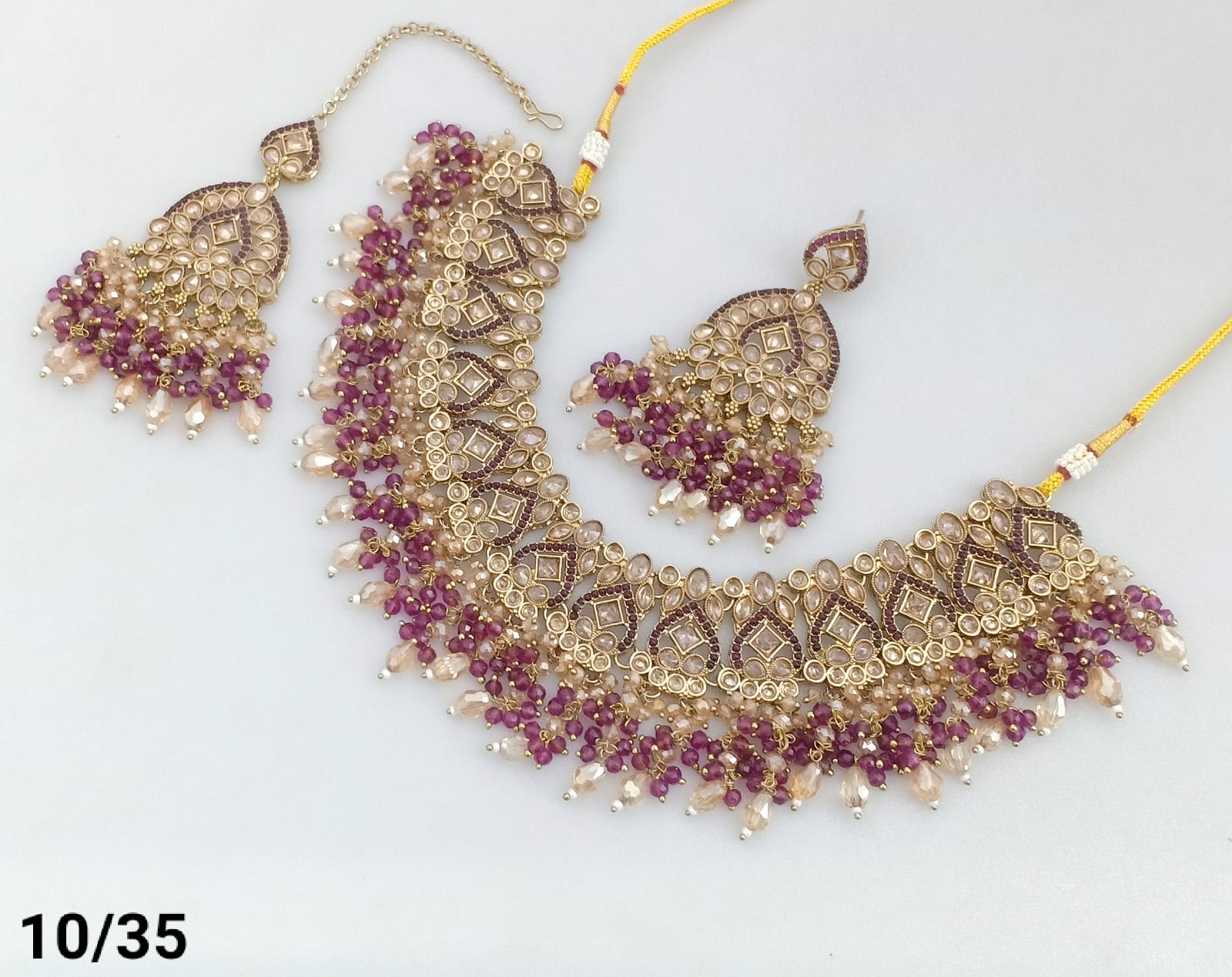 Antique Gold Plated Necklace Set