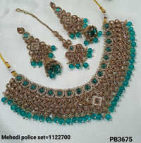Traditional Antique Gold Plated Choker Necklace Set