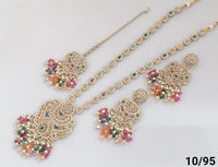 Antique Gold Plated Long Necklace Set