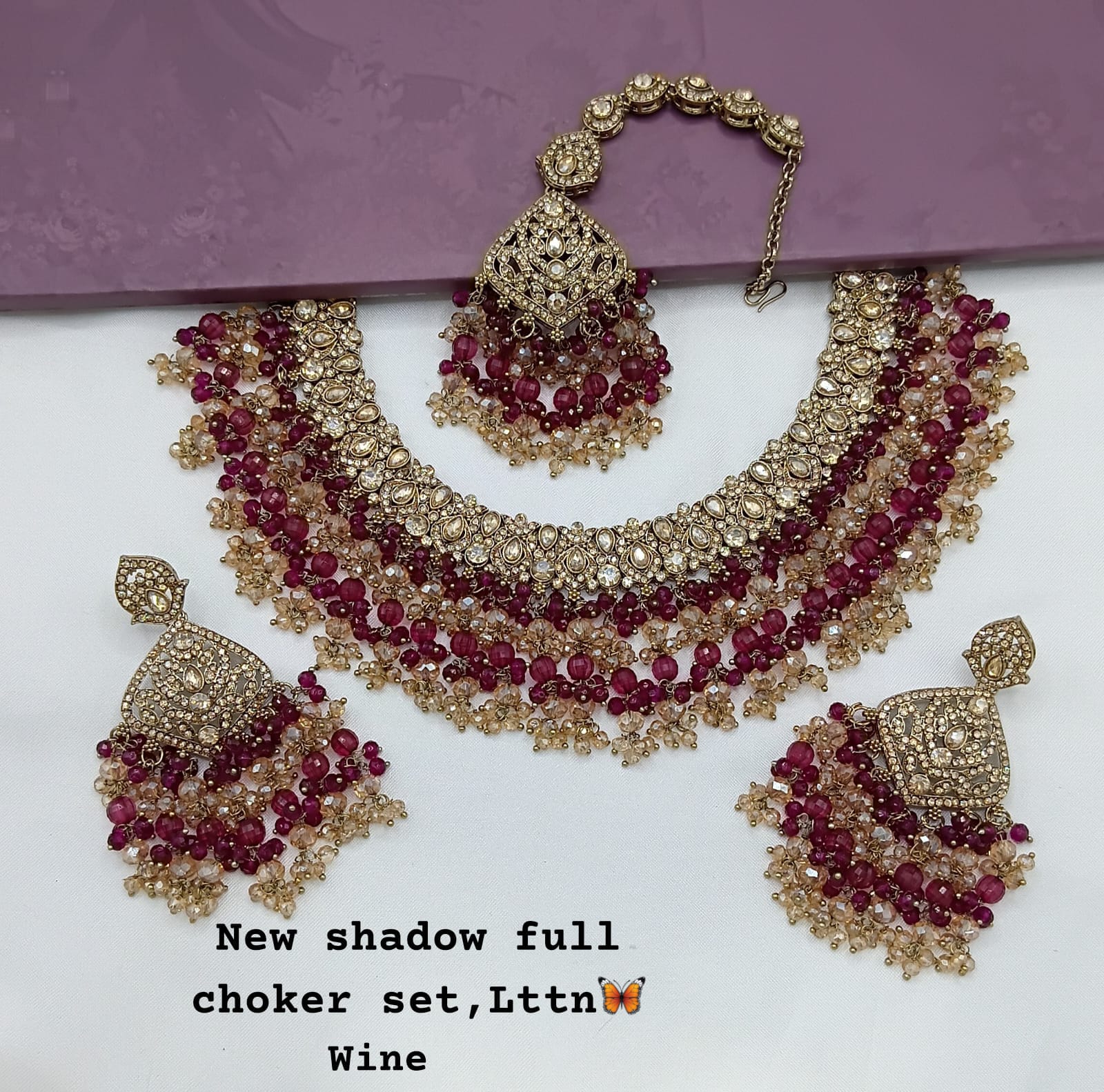 Antique Gold Plated Jewellery Set