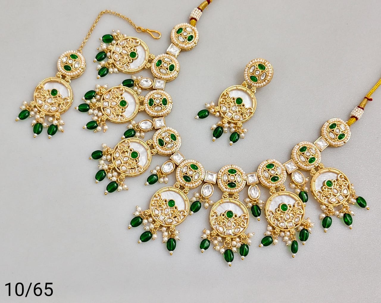 Antique Gold Plated Necklace Set