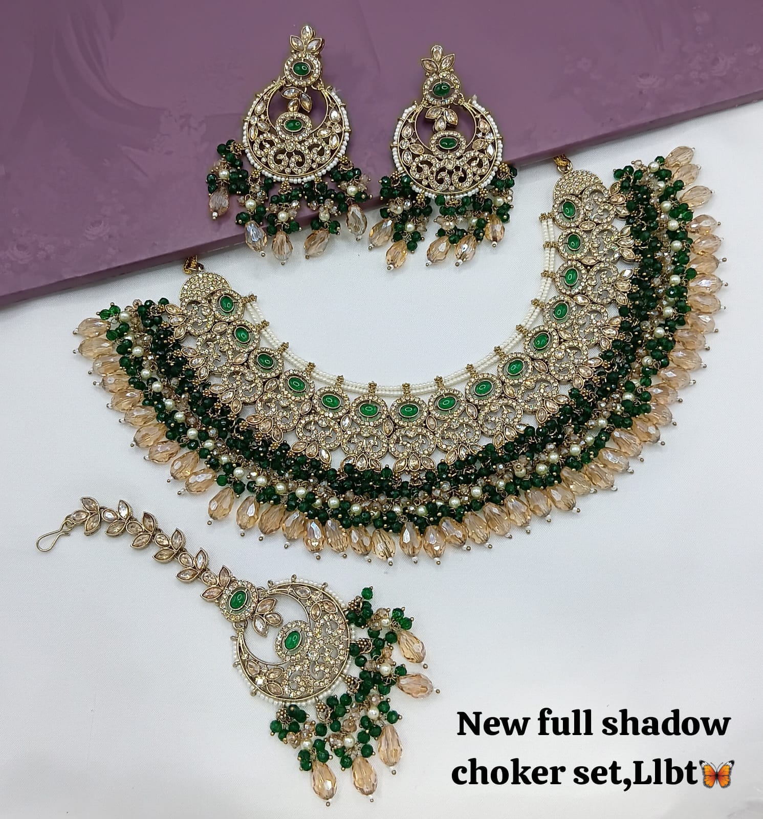 Antique Gold Plated Jewellery Set