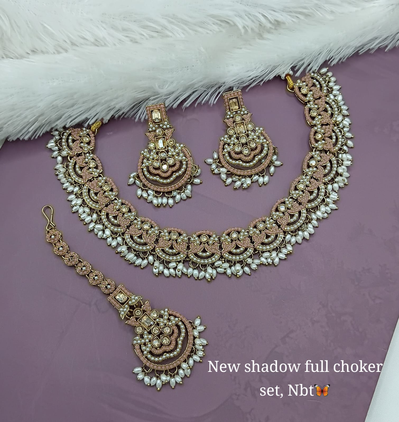 New Shadow Full Choker Set | Stunning Statement Jewelry for Special Occasions