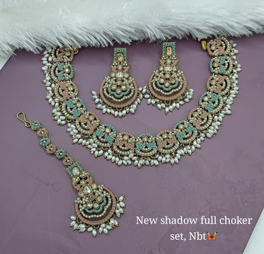 New Shadow Full Choker Set | Stunning Statement Jewelry for Special Occasions