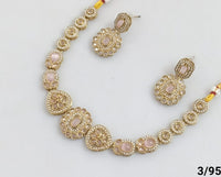 Antique Gold Plated Choker Necklace Set