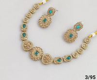 Antique Gold Plated Choker Necklace Set