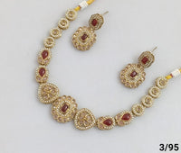 Antique Gold Plated Choker Necklace Set