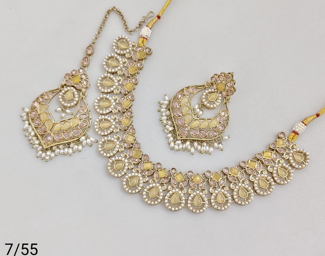 Antique Gold Plated Necklace Set