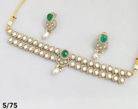 Antique Gold Plated Choker Necklace Set