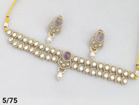 Antique Gold Plated Choker Necklace Set