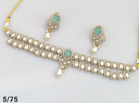 Antique Gold Plated Choker Necklace Set