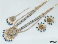 Antique Gold Plated Long Necklace Set