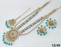 Antique Gold Plated Long Necklace Set