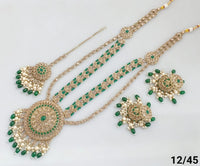 Antique Gold Plated Long Necklace Set