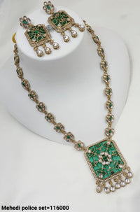 Antique Gold Plated Fancy Necklace Set