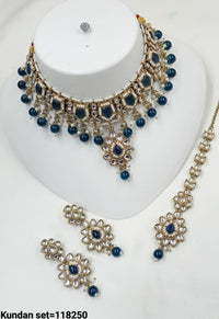 Antique Gold Plated Choker Necklace Set