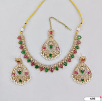 Antique Gold Plated Choker Necklace Set