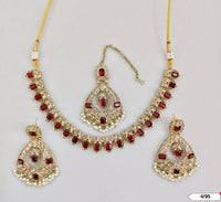 Antique Gold Plated Choker Necklace Set