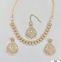 Antique Gold Plated Choker Necklace Set