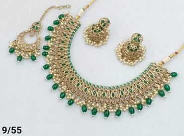 Antique Gold Plated Choker Necklace Set