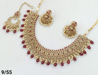 Antique Gold Plated Choker Necklace Set