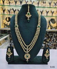 Antique Gold Plated Long Necklace Set