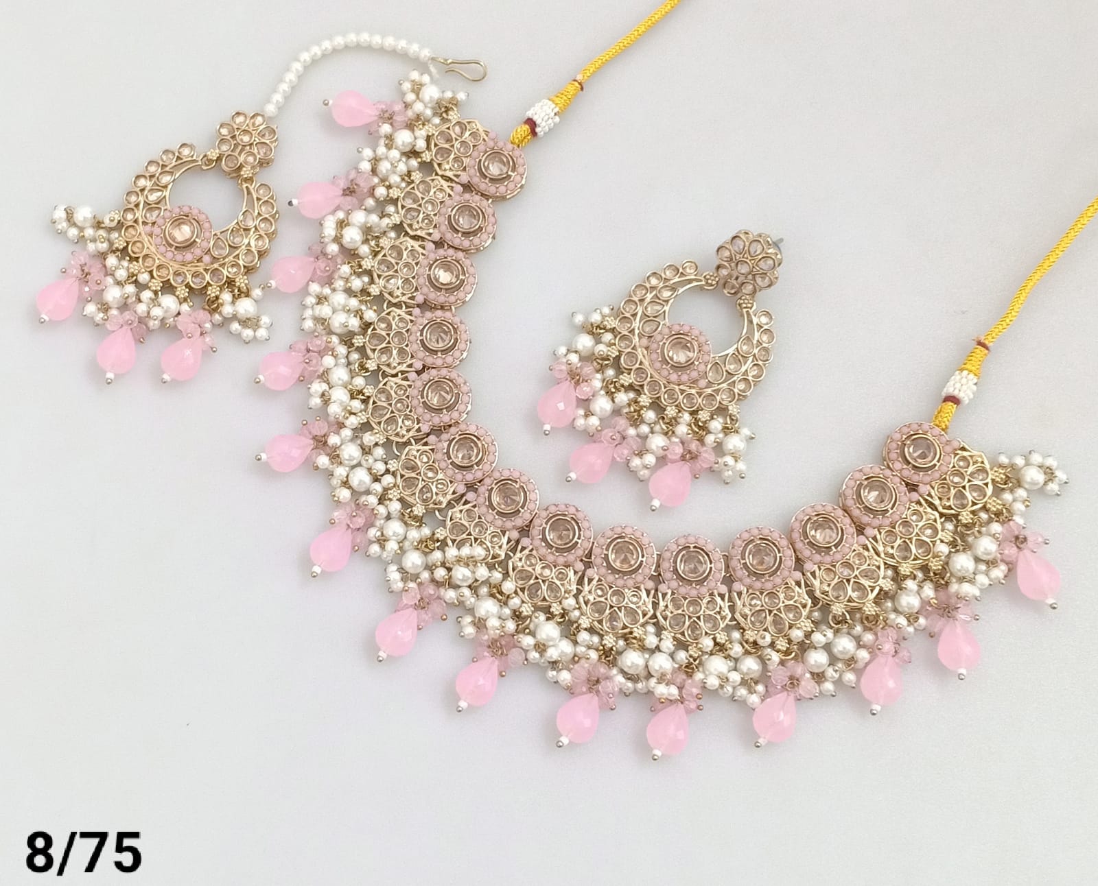 Antique Gold Plated Choker Necklace Set