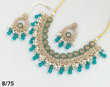 Antique Gold Plated Choker Necklace Set