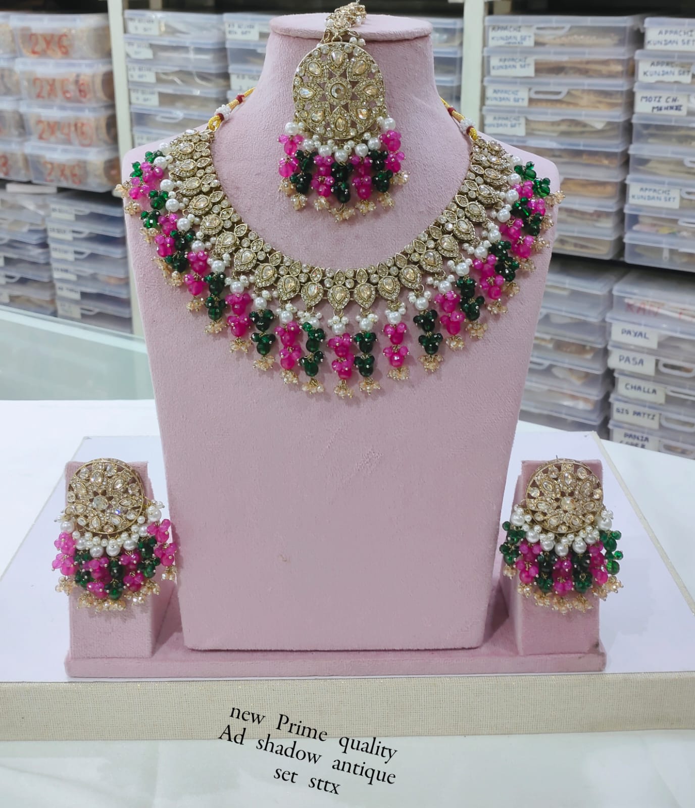 Antique Gold Plated Jewellery Set