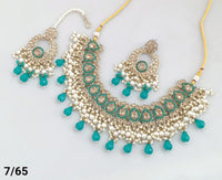 Antique Gold Plated Choker Necklace Set